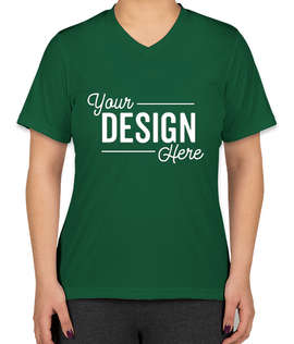 Canada - Team 365 Women's Zone V-Neck Performance Shirt - Color: Sport Forest