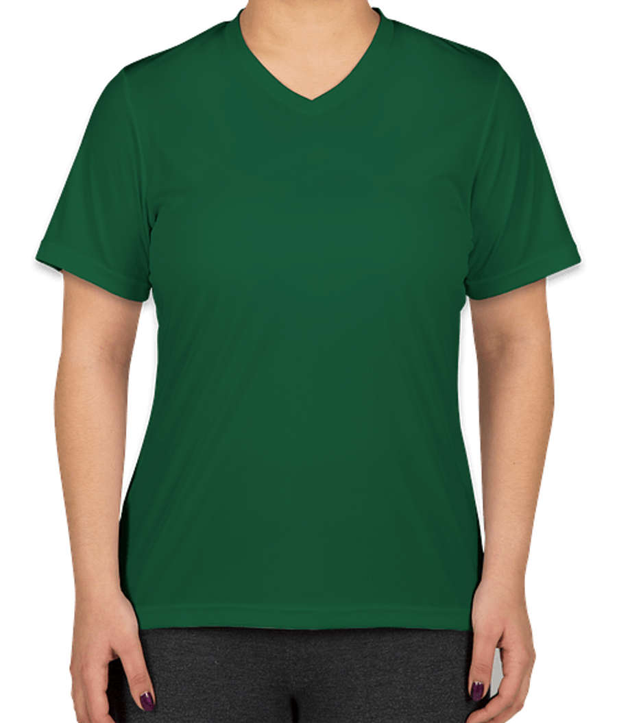 Canada - Team 365 Women's Zone V-Neck Performance Shirt in Sport Forest