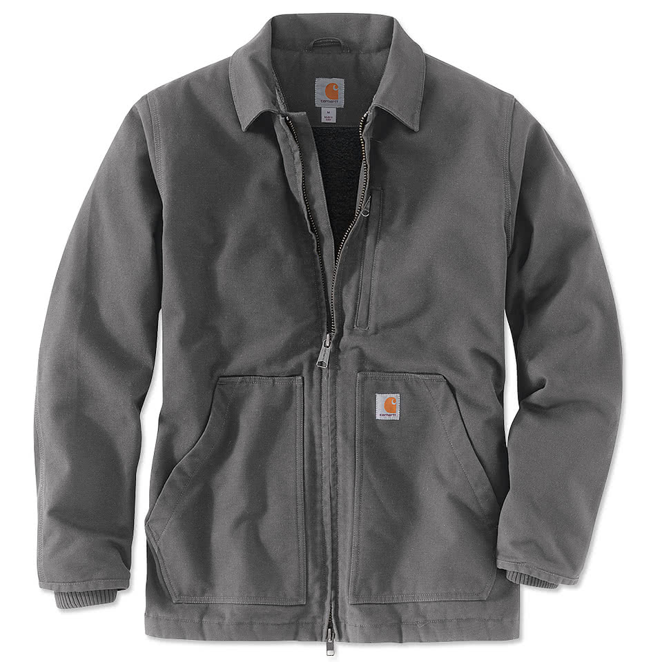 Carhartt Washed Duck Sherpa-Lined Coat | Custom Apparel - CustomInk