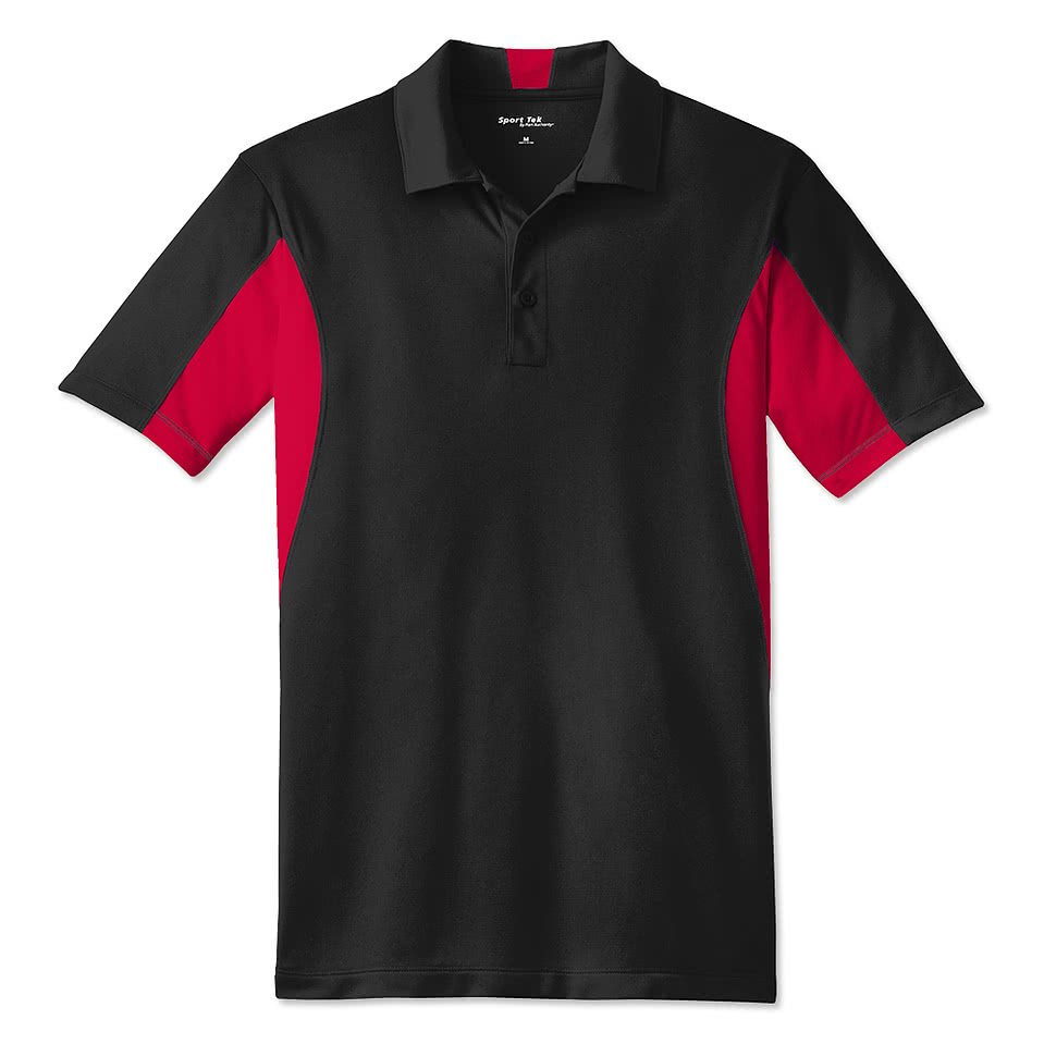 Sport-Tek Sport-Wick Colorblock Micro Pique Performance Polo