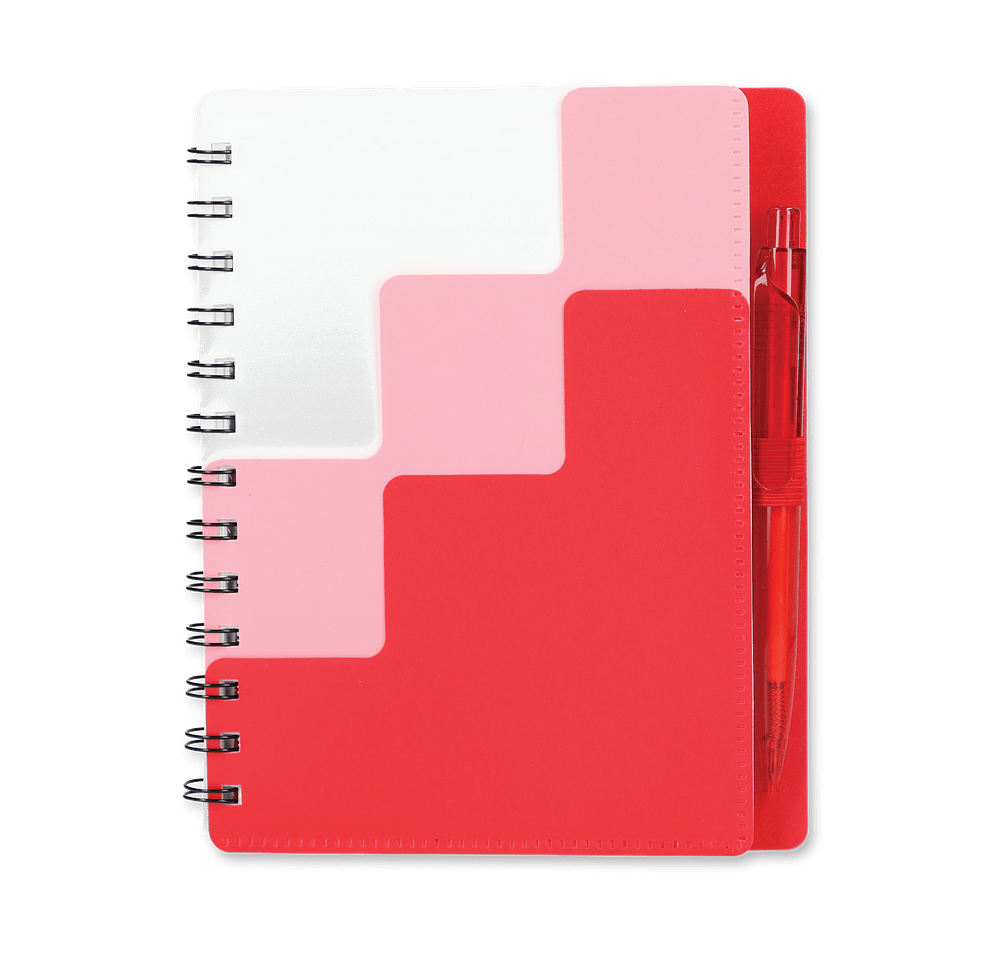Pace Recycled Hard Cover Spiral Notebook with Pen-default