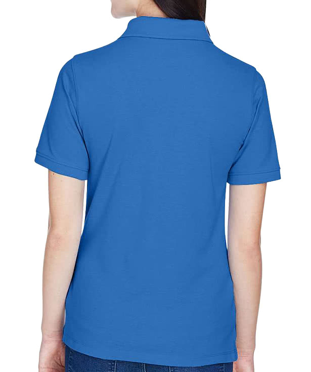 Harriton Women's Easy Blend Pique Polo - Printed