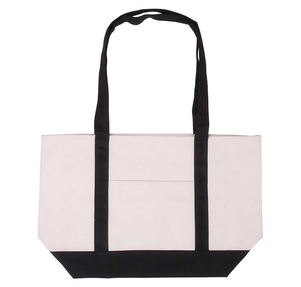 Cotton Canvas Commuter Tote Bag-default