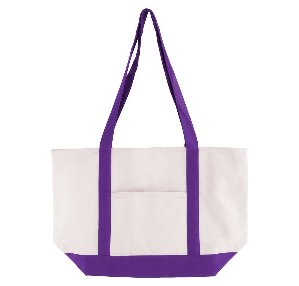 Cotton Canvas Commuter Tote Bag-default