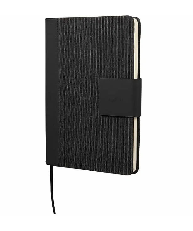 Full Color FSC Recycled Canvas Hard Cover Bound Notebook