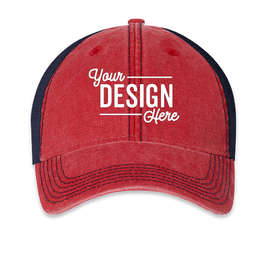 Legacy Dashboard Trucker Hat - Color: Scarlet Red / Navy