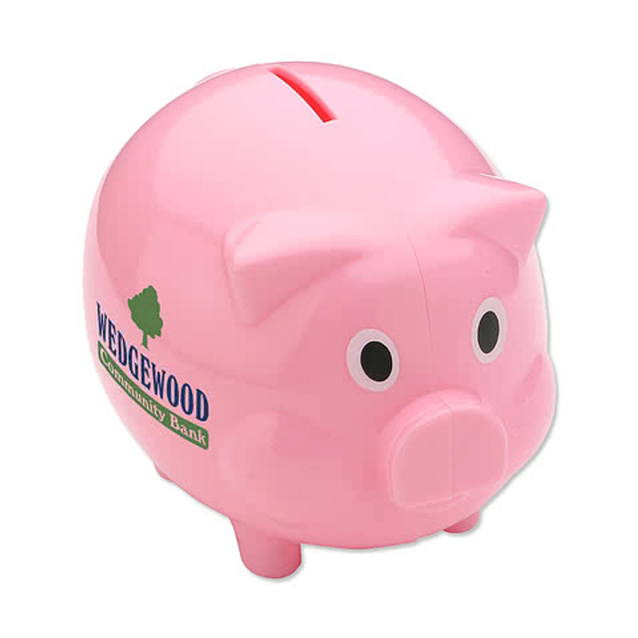 Classic Mini Piggy Bank in White