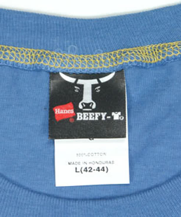 Hanes Contrast Stitch Long Sleeve T