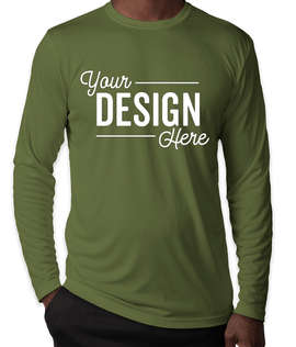 Sport-Tek Competitor Long Sleeve Performance Shirt - Color: Olive Drab Green