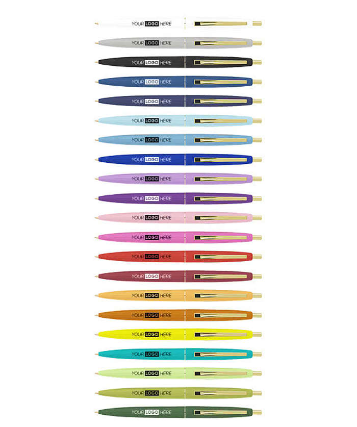 Clic Gold Trim Ballpoint Pen (blue ink)
