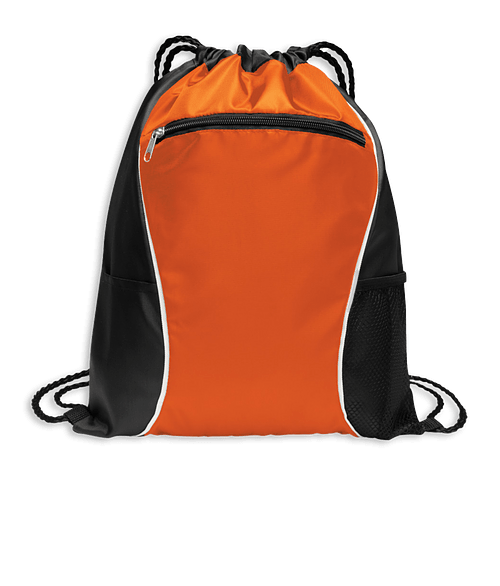 Port Authority Fast Break Drawstring Bag in Pop Orange