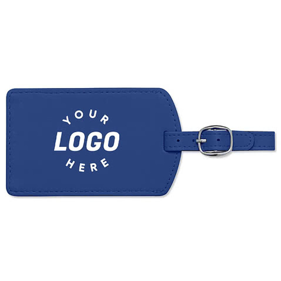 Soft PVC Luggage Tag in Royal Blue