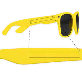 Matte Malibu Sunglasses - Color: Yellow