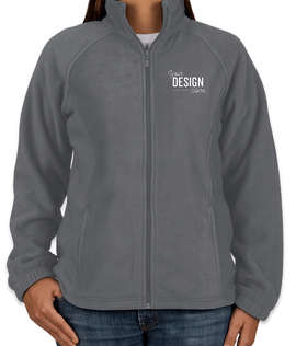 Harriton Women's Full Zip Fleece Jacket - Color: Charcoal