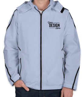 Team 365 Mesh Lined Hooded Jacket - Color: Sport Light Blue