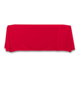 Full Color 6' LazerLine Throw Tablecloth - Color: Cherry