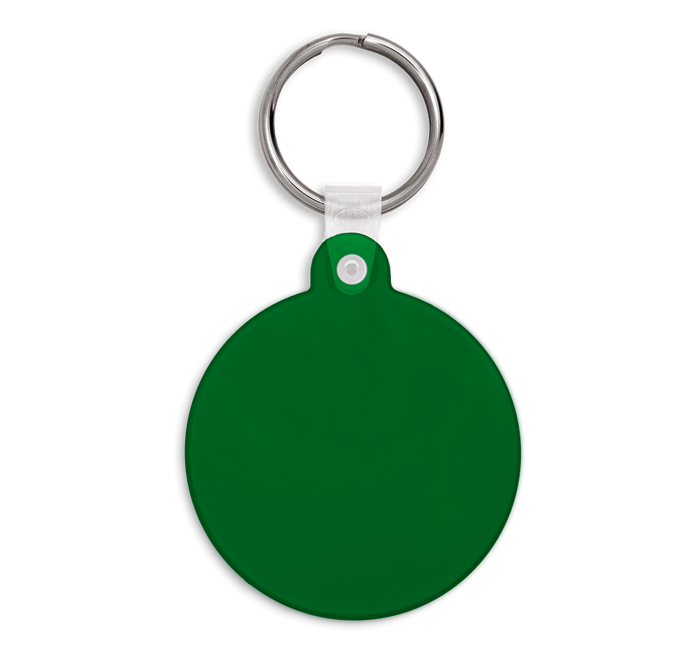 Circle PVC Keychain-default