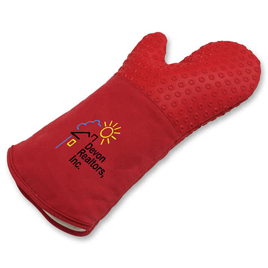 Silicone Oven Mitt in Blue