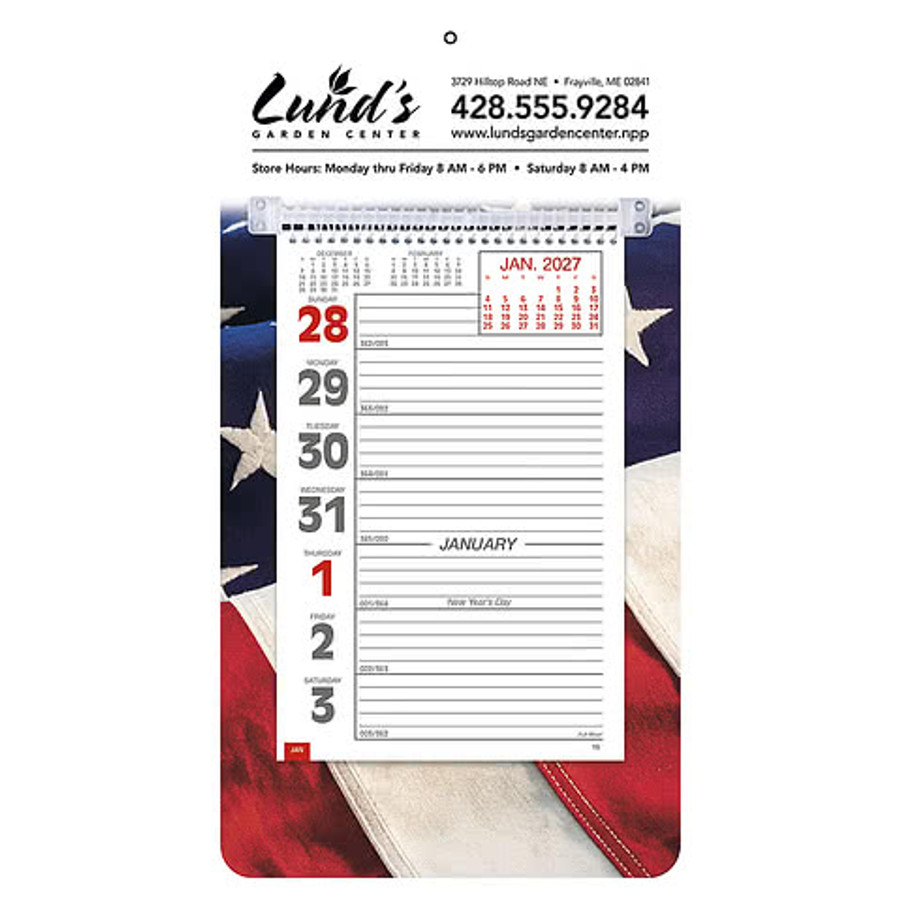 Promotional Weekly Memo Calendar in Full-Color Weekly Memo.2026