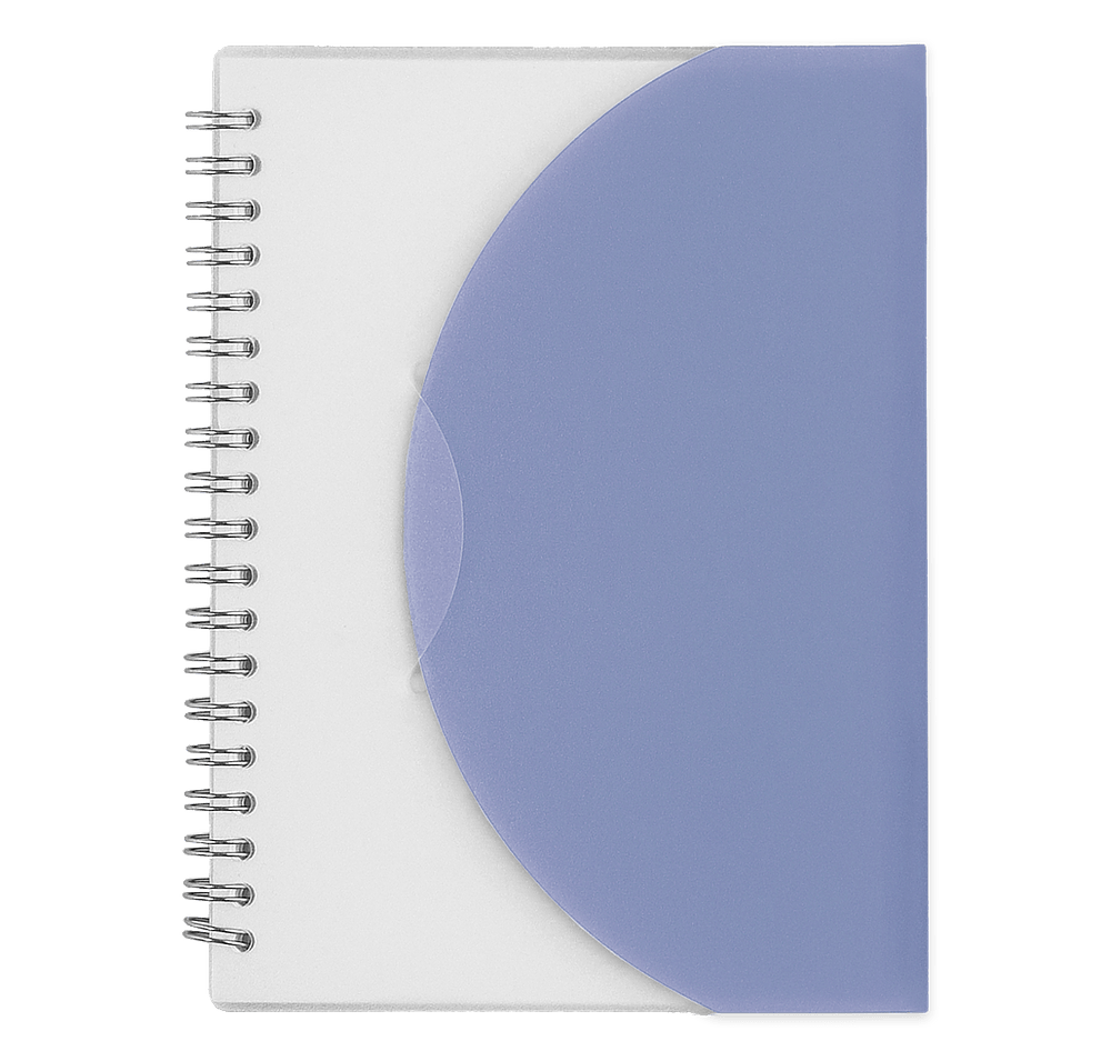 Frosted Color Block Spiral Notebook-default