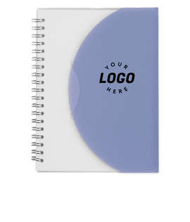 Frosted Color Block Spiral Notebook - Color: Blue