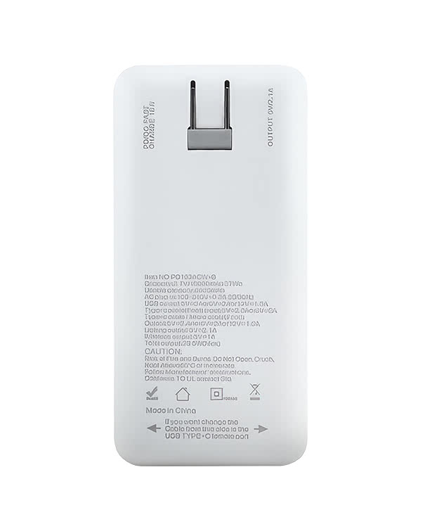 Full Color Chi-Charge Pro Qi 10,000 mAh Portable Wireless Power Bank