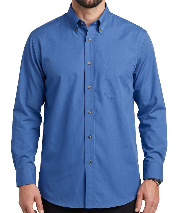 Edwards Easy Care Poplin Dress Shirt