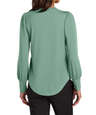 Mercer+Mettle Women's Stretch Jersey Long Sleeve Blouson Shirt