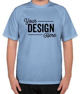 Augusta Attain Short Sleeve Raglan Performance Shirt - Color: Columbia Blue