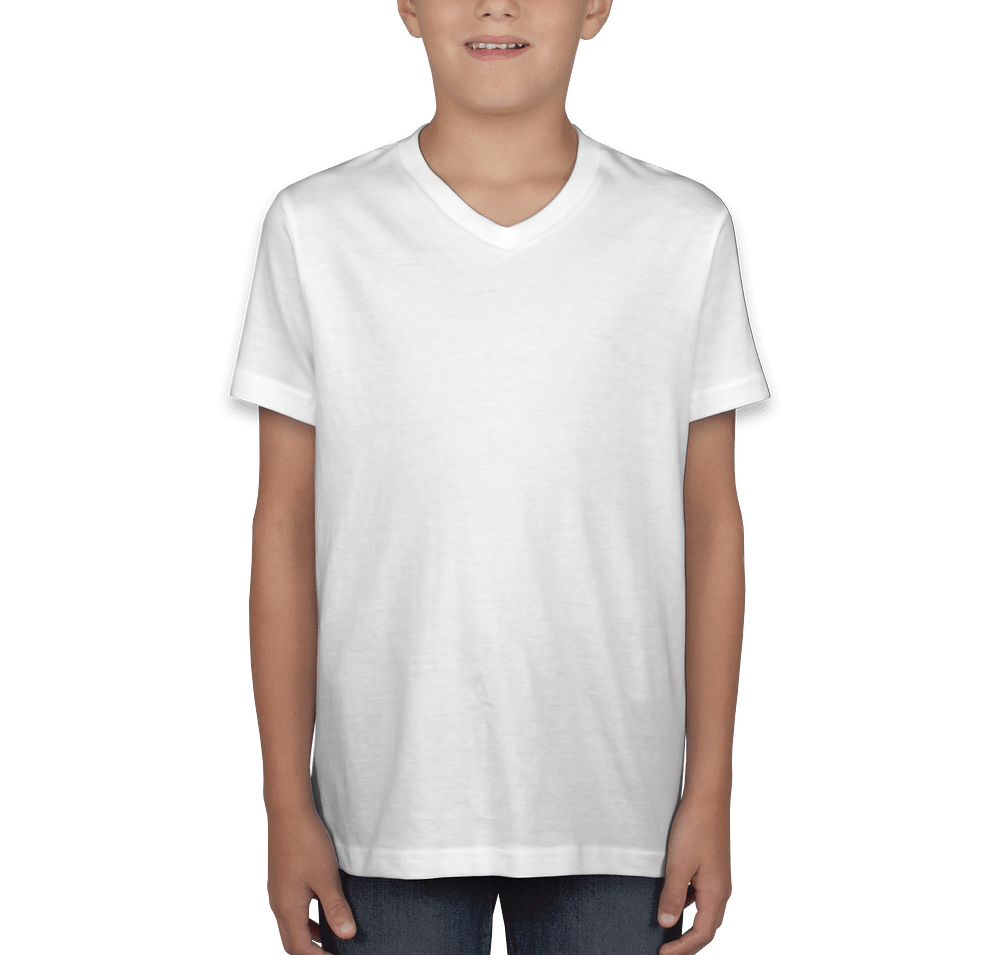 Bella + Canvas Youth Jersey V-Neck T-shirt-default