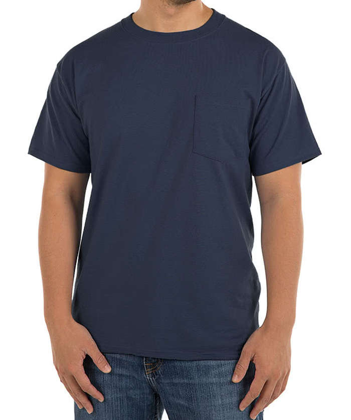 Hanes X‑Temp Workwear Pocket T‑shirt - Embroidered