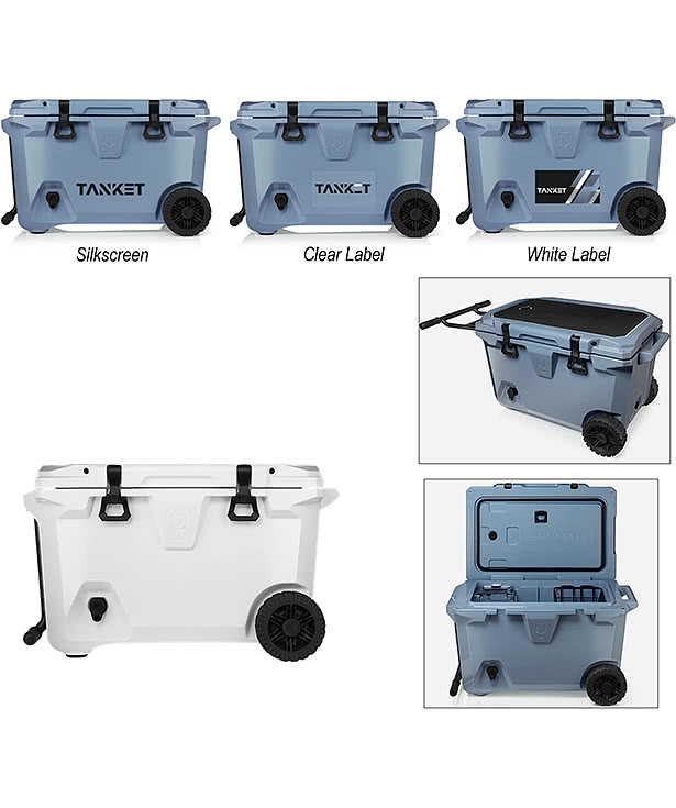 Full Color BruMate BruTank 48 Can Rolling Cooler