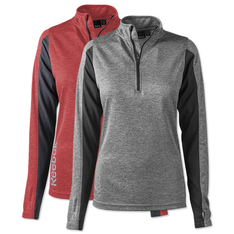 Reebok Women's Crossover Quarter Zip Performance Shirt