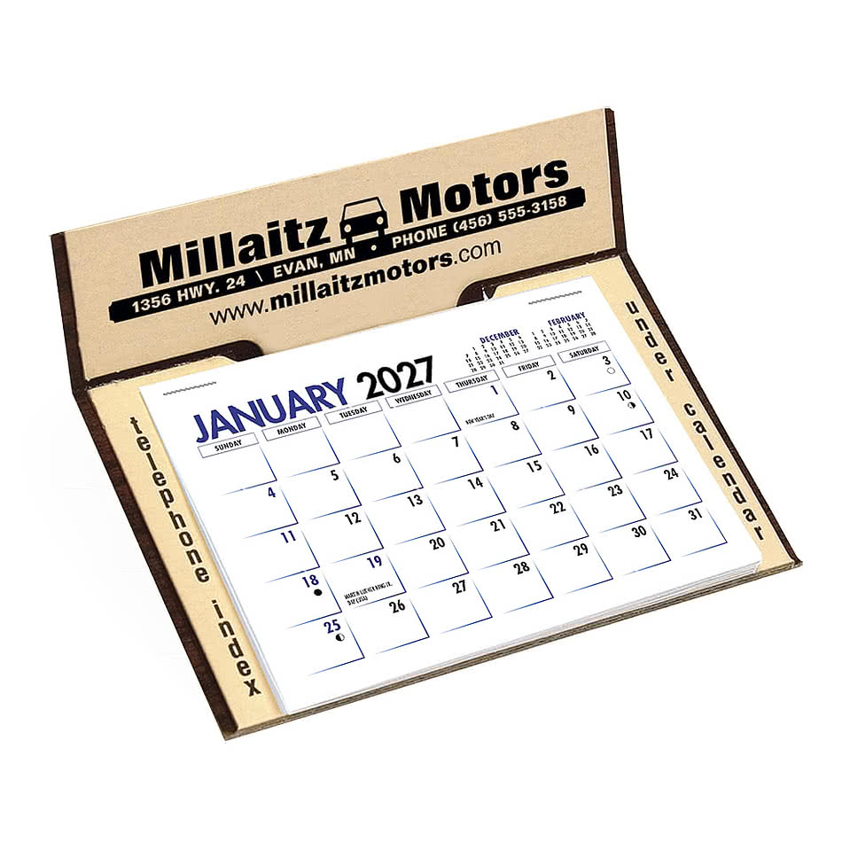 Monthly Memo Pad Desk Calendar