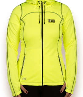 OGIO Endurance Women's Reflective Heather Performance Full Zip - Color: Pace Yellow