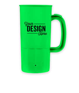 22 oz. Plastic Beverage Mug - Color: Neon Green