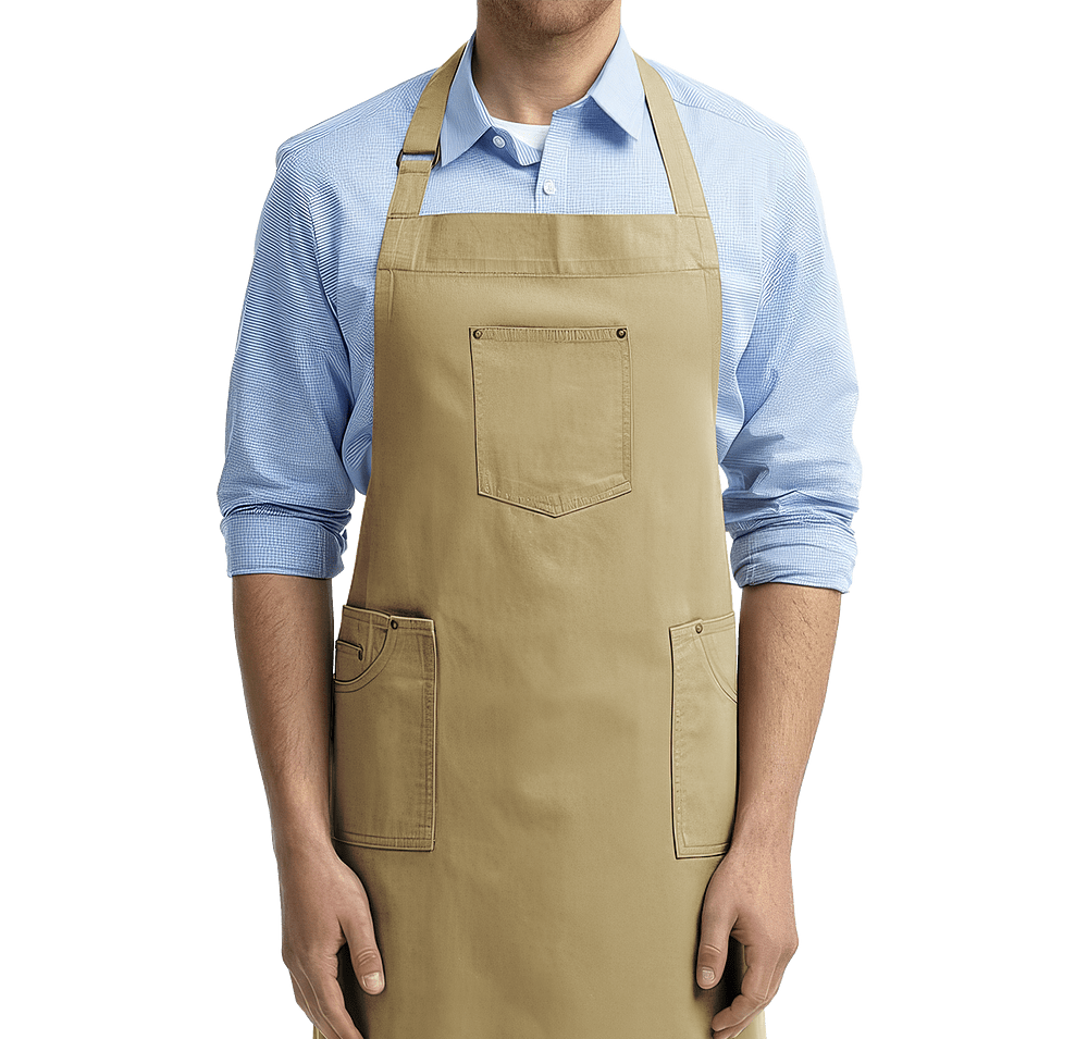 Artisan Collection Chino Full Length Three-Pocket Apron - Printed-default