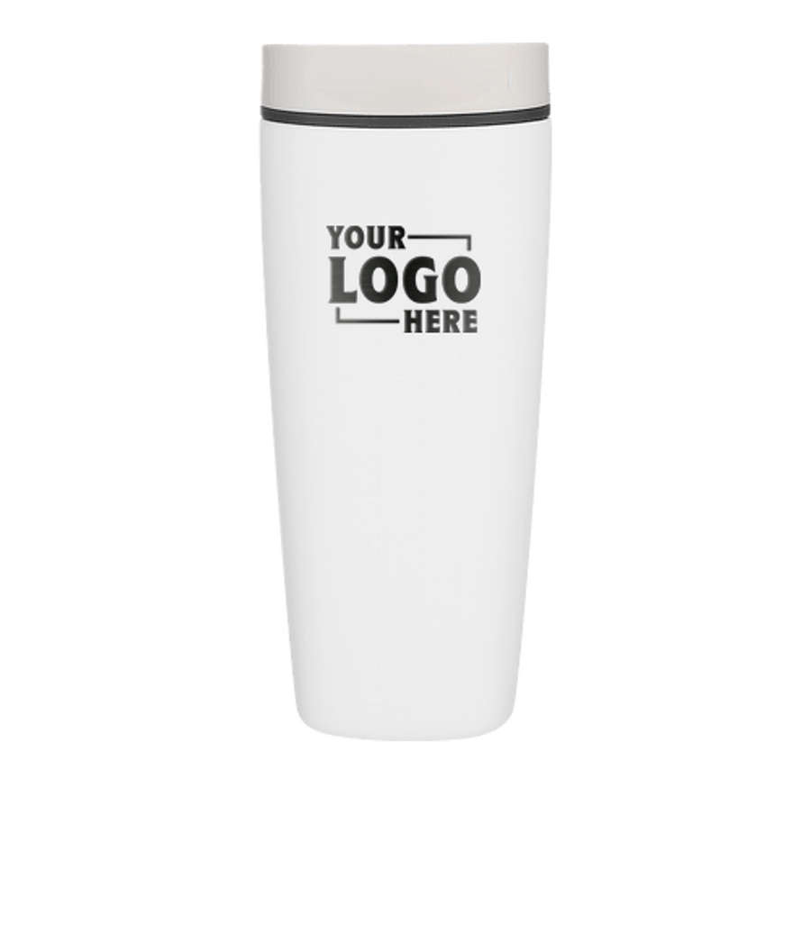 Owala Laser Engraved 20 oz. SmoothSip Slider Stainless Steel Insulated Tumbler in Shy Marshmallow