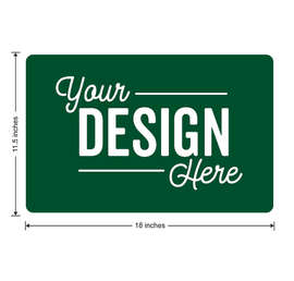 Full Color 18" X 11.5" Car Door Magnet - Color: Forest Green