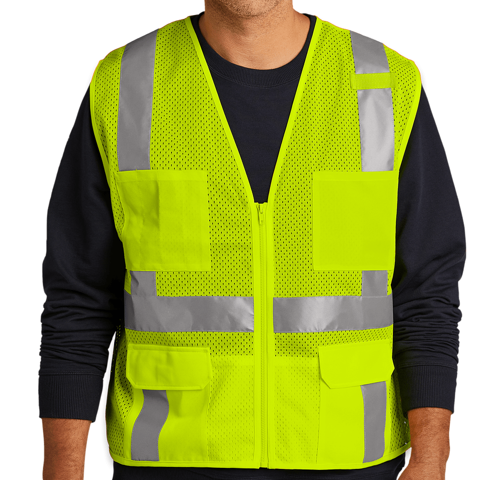 CornerStone Class 2 Mesh 6-Pocket Safety Vest-default