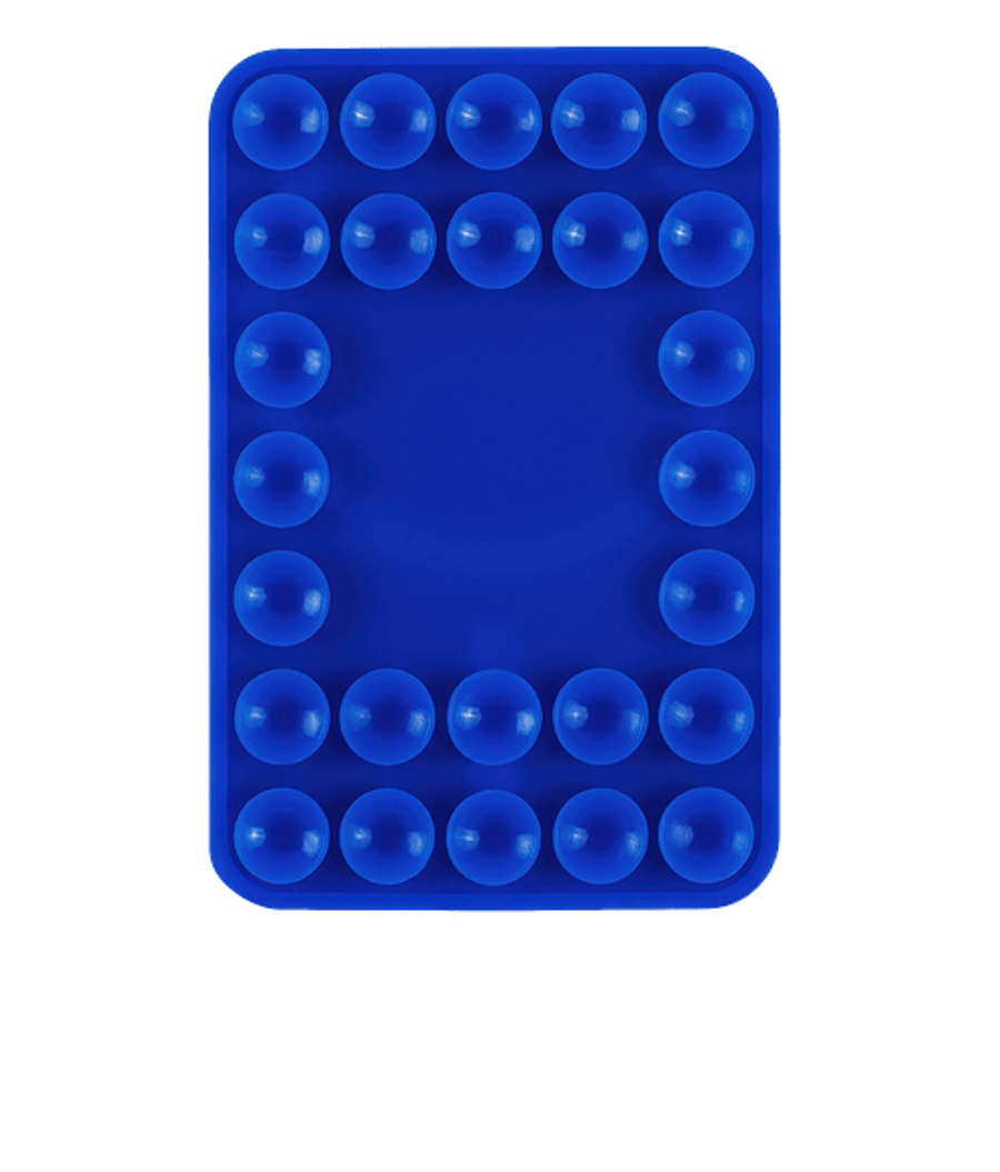 Magnetic Recycled Silicone Suction Phone Mount in Blue Royal