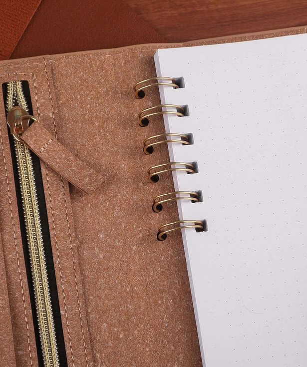 EcoScribe Soft Cover Spiral Notebook with Snap Closure