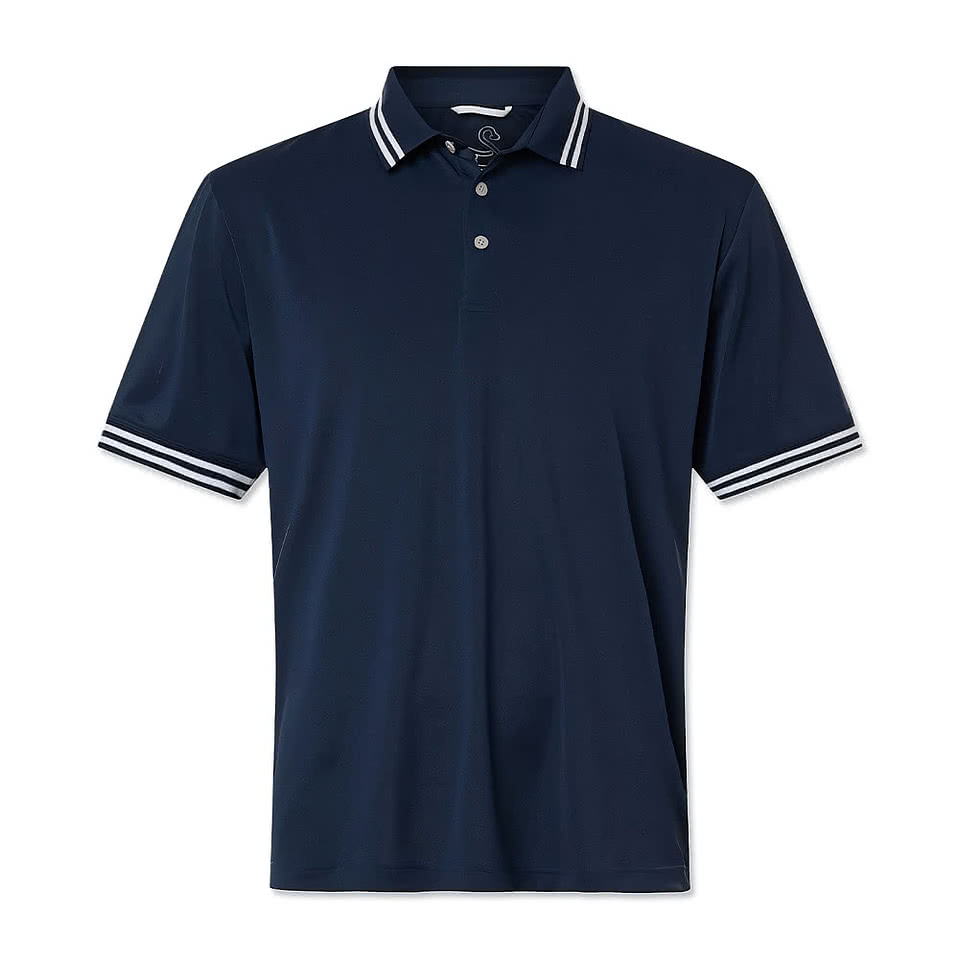 Swannies Thatcher Recycled Tipped Performance Polo - Printed