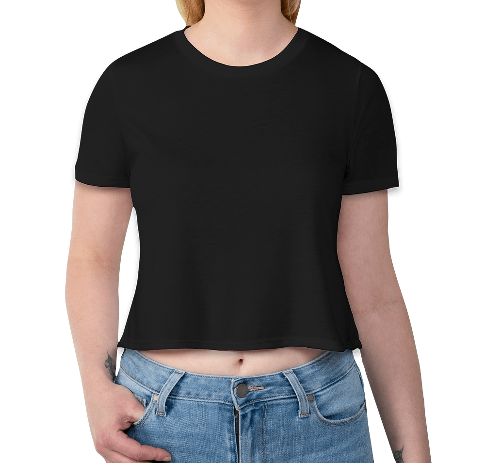 Bella + Canvas Women's Flowy Crop T-shirt-default