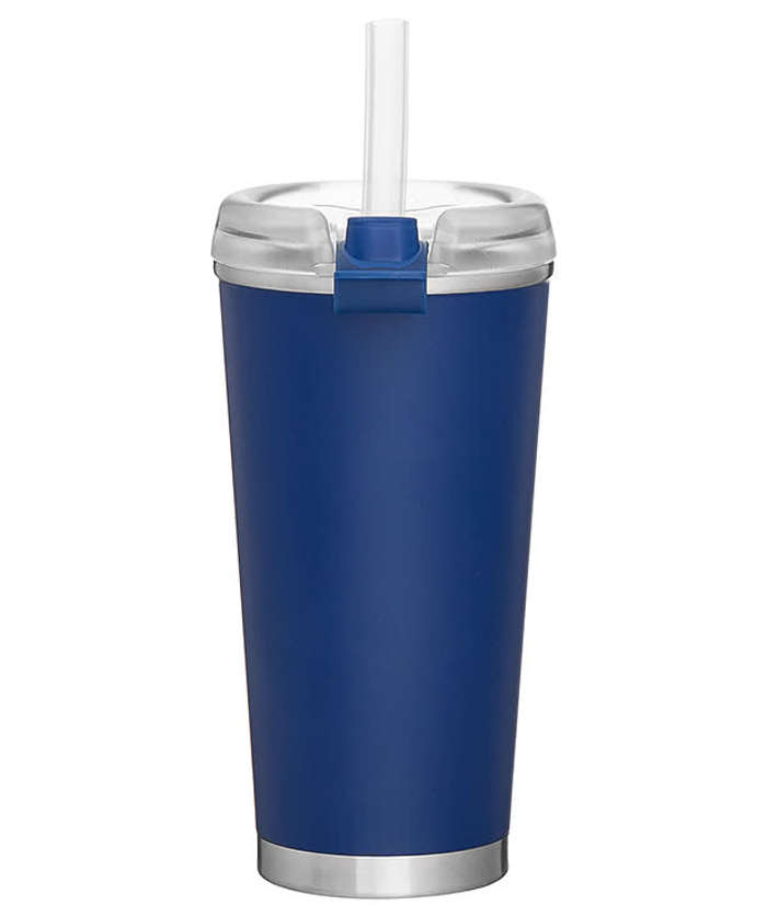 16.9 oz. Brooklyn Stainless Steel Insulated Tumbler with Straw