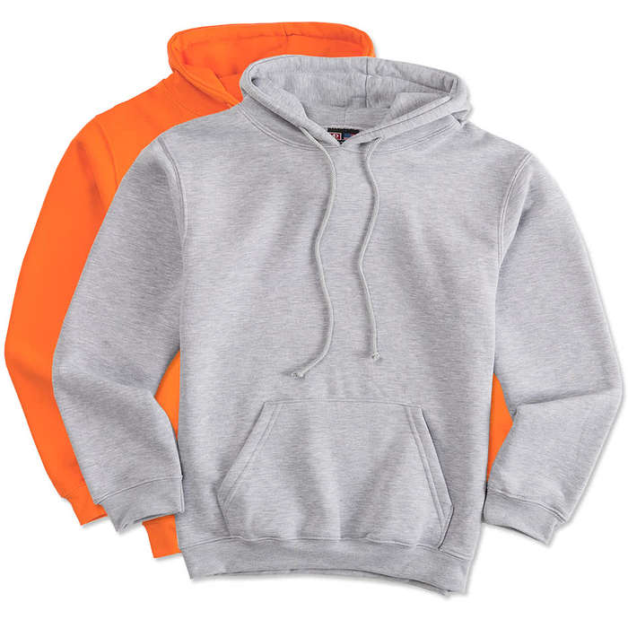 Custom Bayside USA-Made Heavyweight Pullover Hoodie - Design 