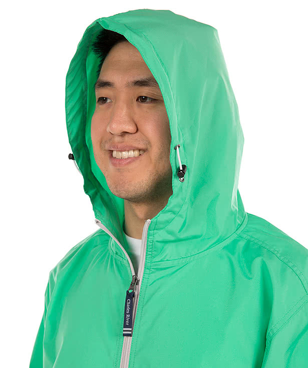 Charles River Pack-N-Go Hooded Packable Anorak - Embroidered