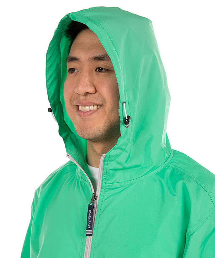 Charles River Pack-N-Go Hooded Packable Anorak - Embroidered