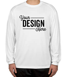 Badger B-Dry Long Sleeve Performance Shirt - Color: White