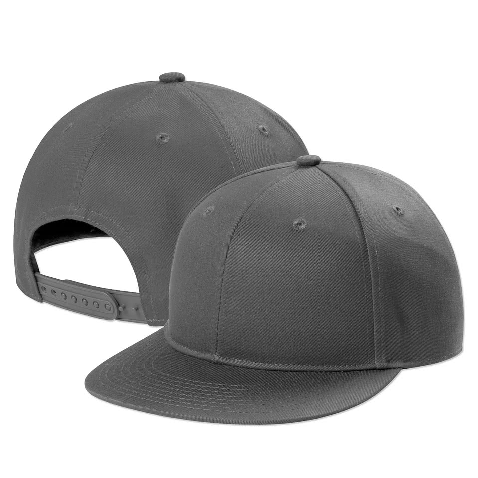Port Authority Solid Flat Bill Snapback Hat